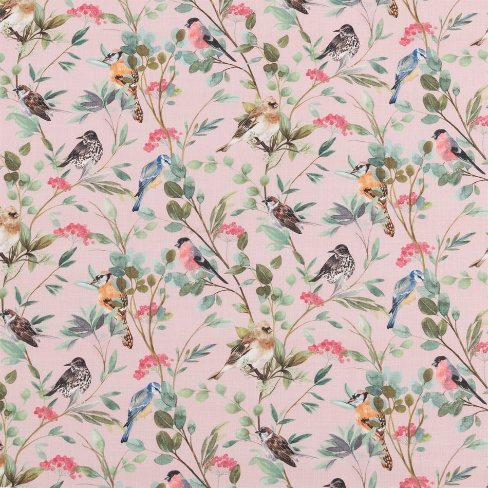Beaumont Textiles Cottage Garden Songbirds Summer Fabric