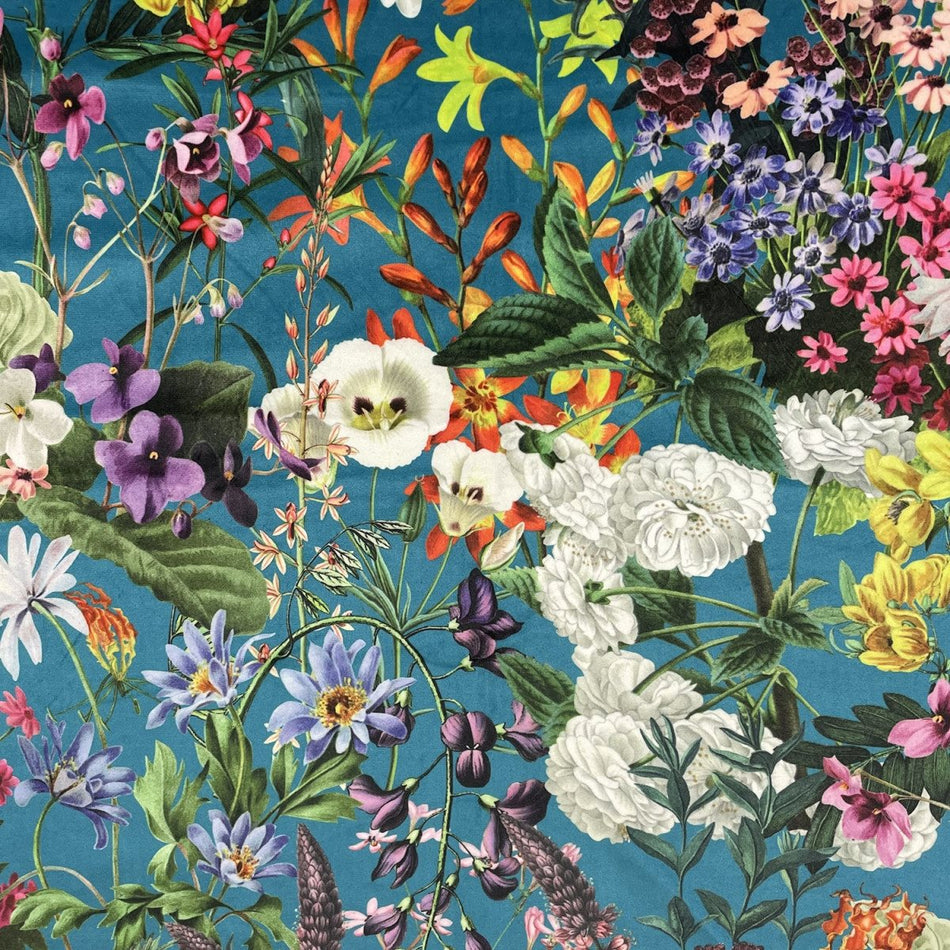 Chatham Glyn Eden Velvets Zion Turquoise Fabric