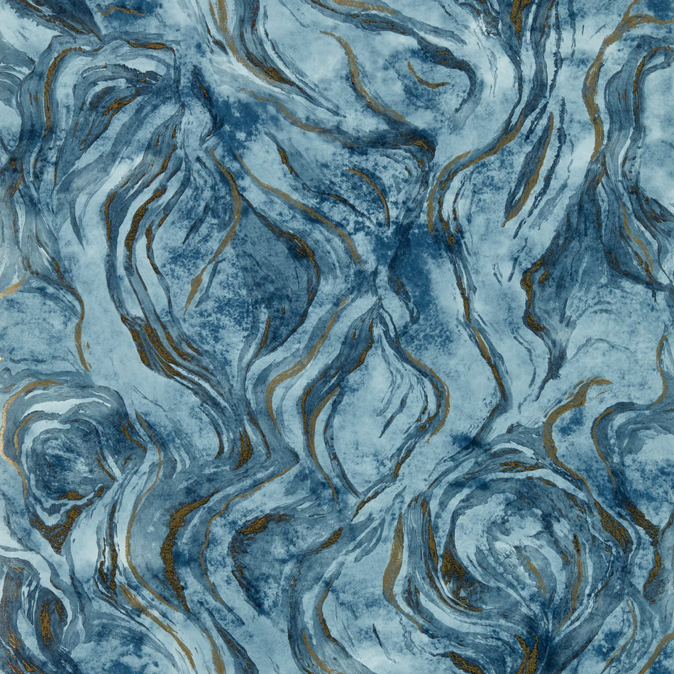 Clarke & Clarke Lusso Lavico Midnight Wallpaper