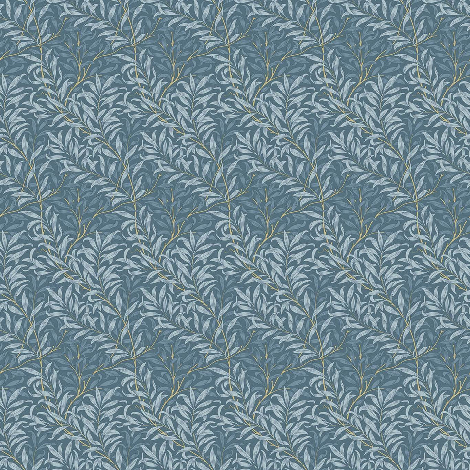 Clarke & Clarke William Morris Willow Boughs Denim Fabric