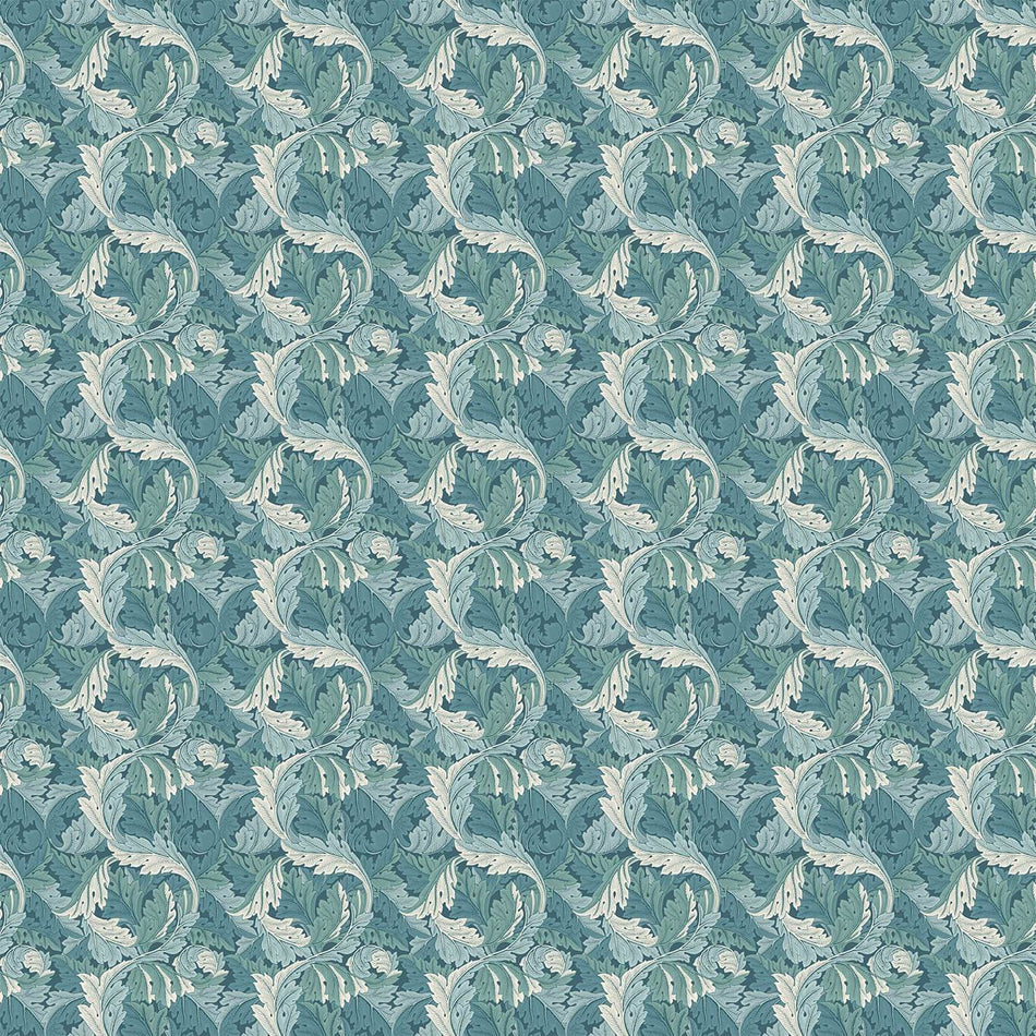 Clarke & Clarke William Morris Acanthus Teal Fabric