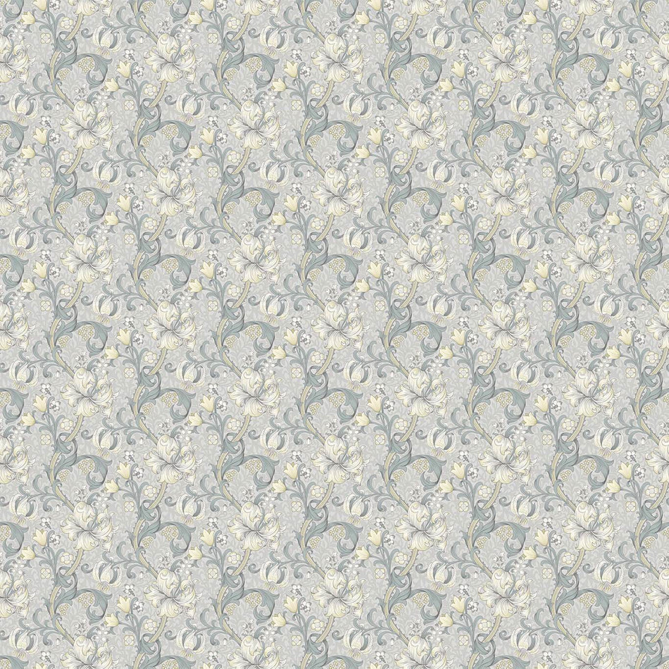Clarke & Clarke William Morris Golden Lily Slate/Dove Fabric