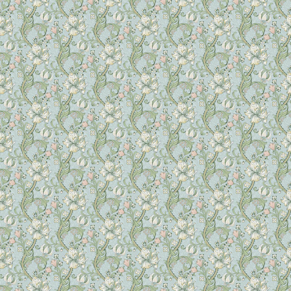 Clarke & Clarke William Morris Golden Lily Apple/Blush Fabric