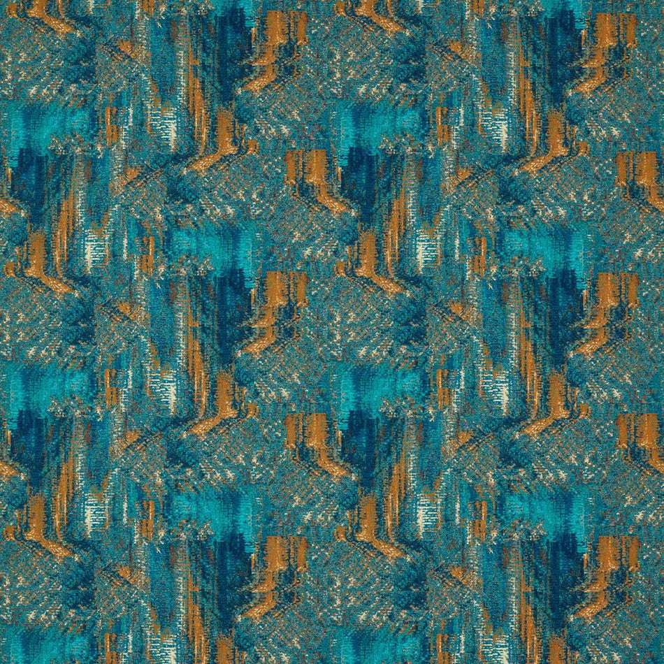 Studio G Ferndene Hillcrest Teal/Spice Fabric