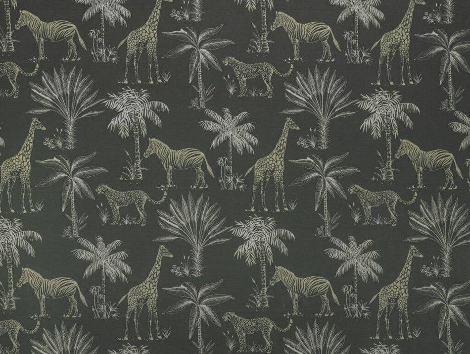 Ashley Wilde Serengeti Safari Slate Fabric