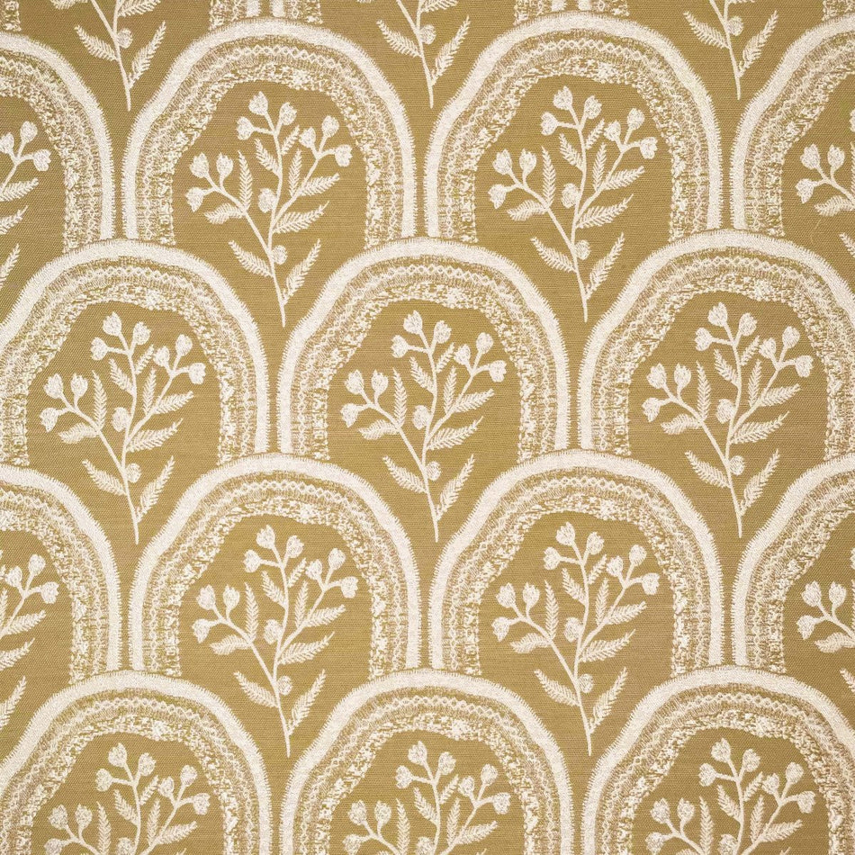 Chatham Glyn Botanical Hollybush Flax Fabric