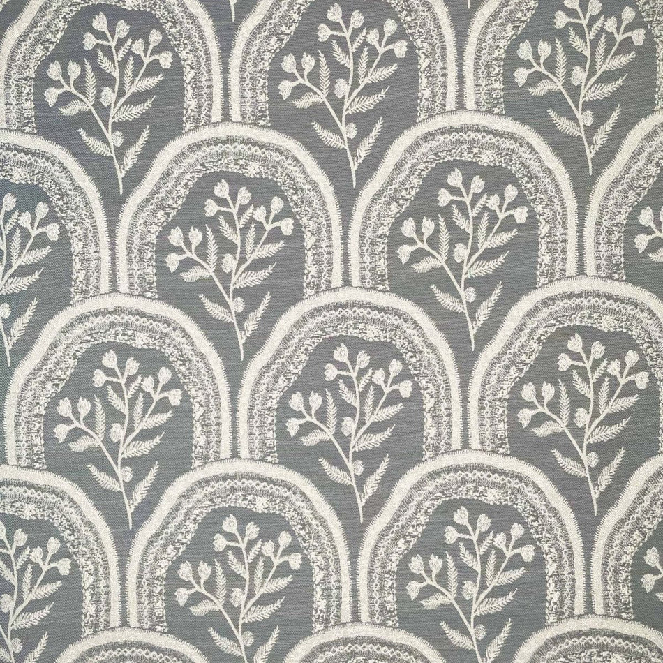 Chatham Glyn Botanical Hollybush Steel Fabric