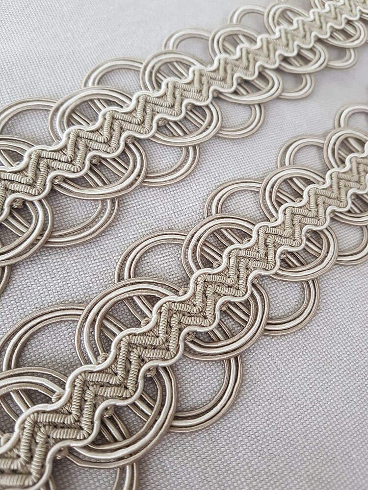 Copper Fox Gatsby Filigree Braid Trimming Beige