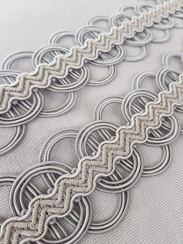 Copper Fox Gatsby Filigree Braid Trimming Silver