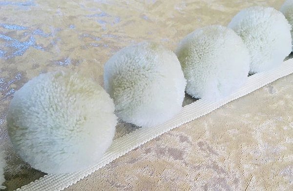Copper Fox Puff Ball Fringe Trimming Sugar Puff