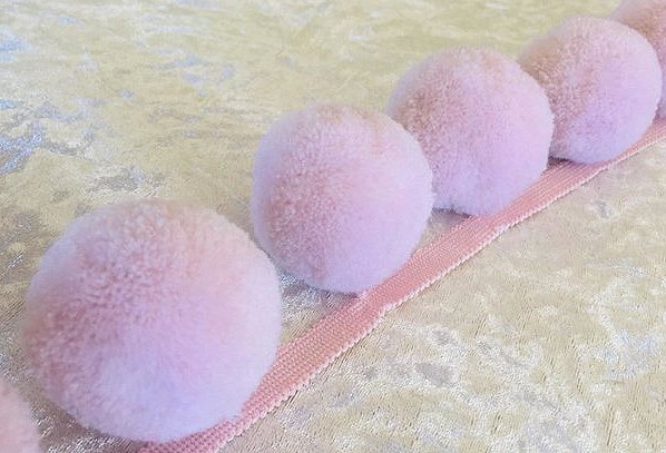 Copper Fox Puff Ball Fringe Trimming Powder Puff