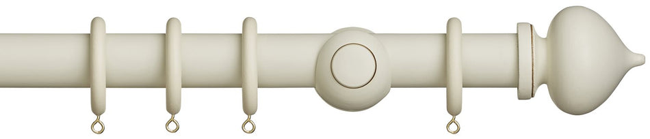 Museum 35mm & 45mm Antique White Pole Florence Finial