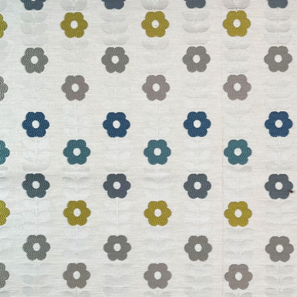 Chatham Glyn Carnival Mardi Gras Lapis Gold Fabric