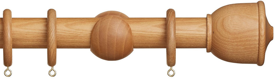Hallis Eden 35mm Wood Pole Natural Urn