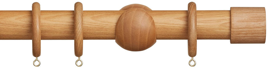 Hallis Eden 35mm Wood Pole Natural End Cap