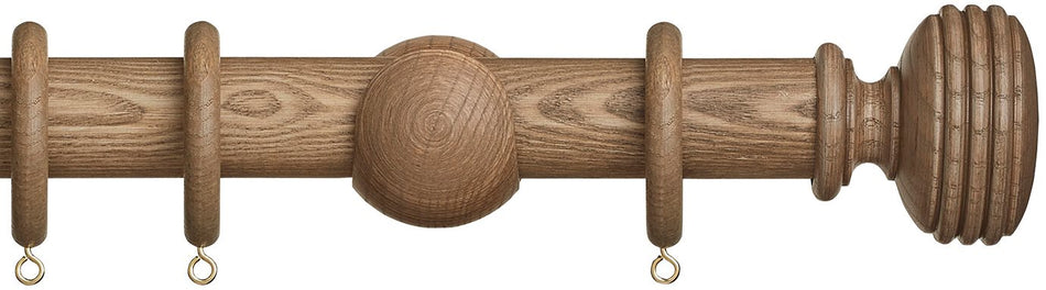 Hallis Eden 35mm Wood Pole Sisal Ellipse