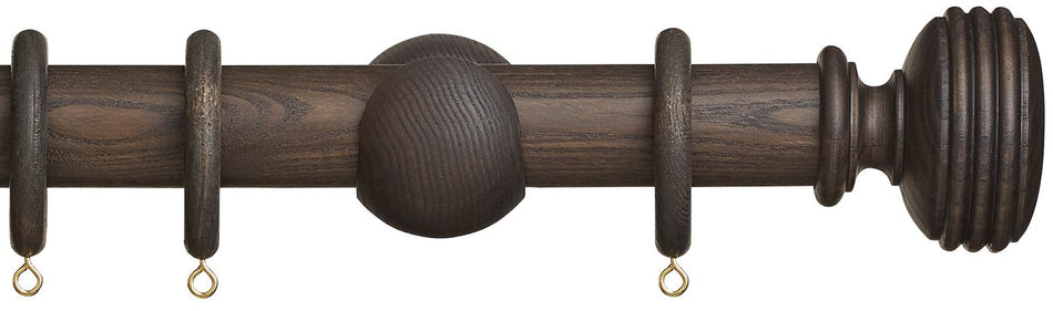 Hallis Eden 35mm Wood Pole Umber Ellipse