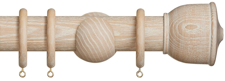 Hallis Eden 45mm Wood Pole Oatmeal Urn