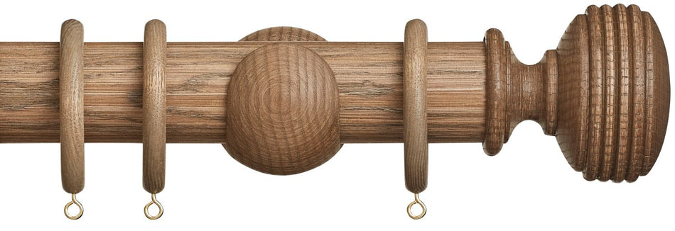 Hallis Eden 45mm Wood Pole Sisal Ellipse