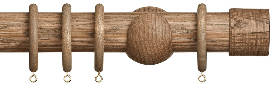 Hallis Eden 45mm Wood Pole Sisal End Cap