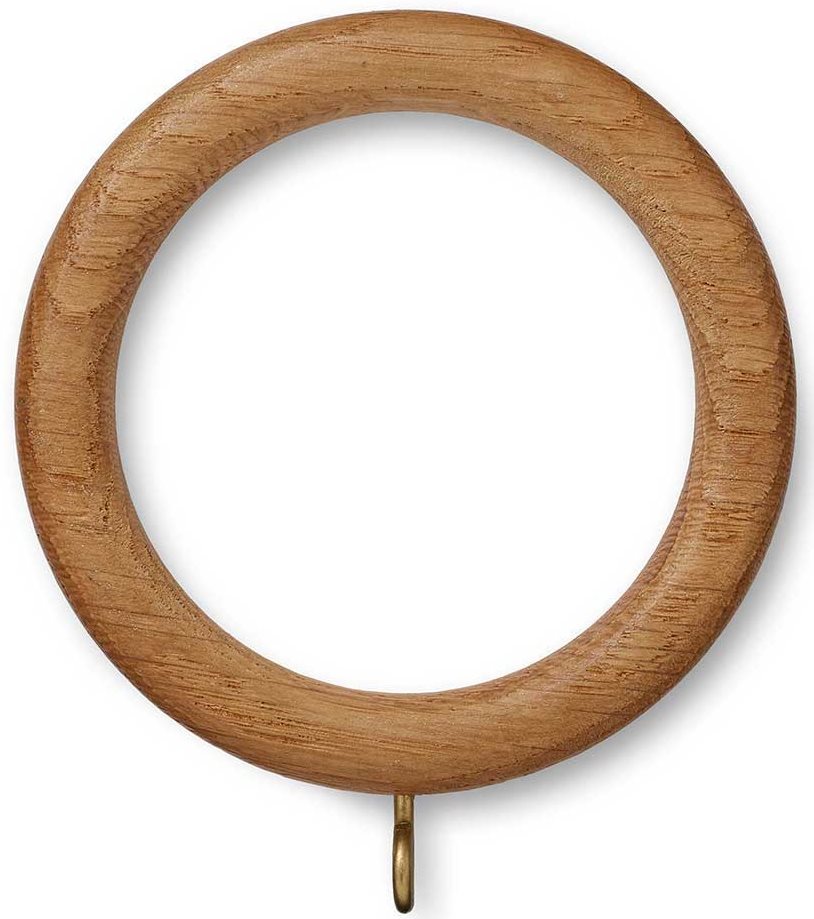 Hallis Eden 35mm and 45mm Wood Pole Rings Natural