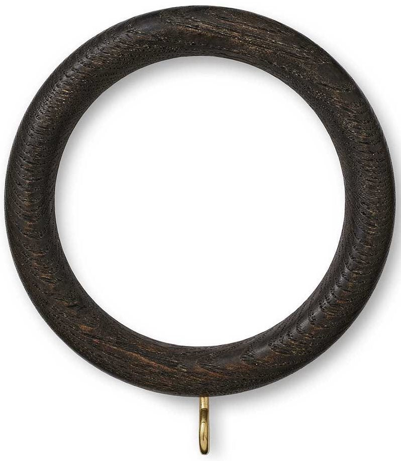 Hallis Eden 35mm and 45mm Wood Pole Rings Umber