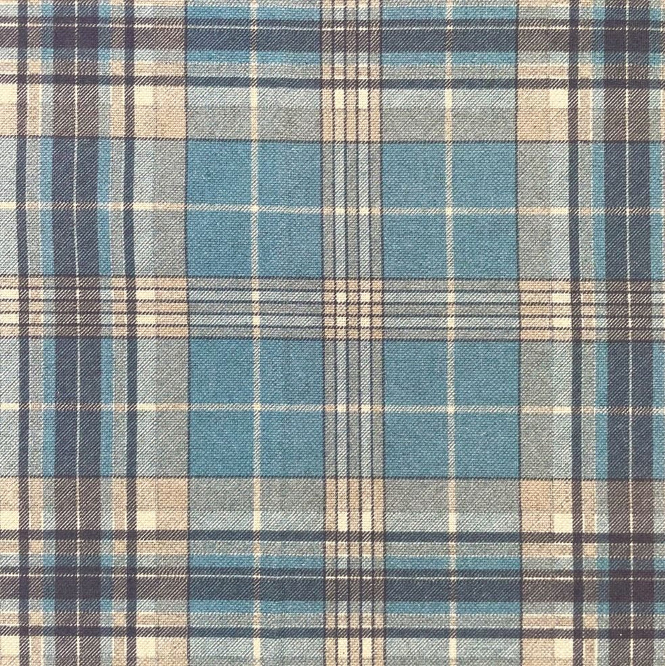 Chatham Glyn Highland Checks Maxwell Bluebell Fabric