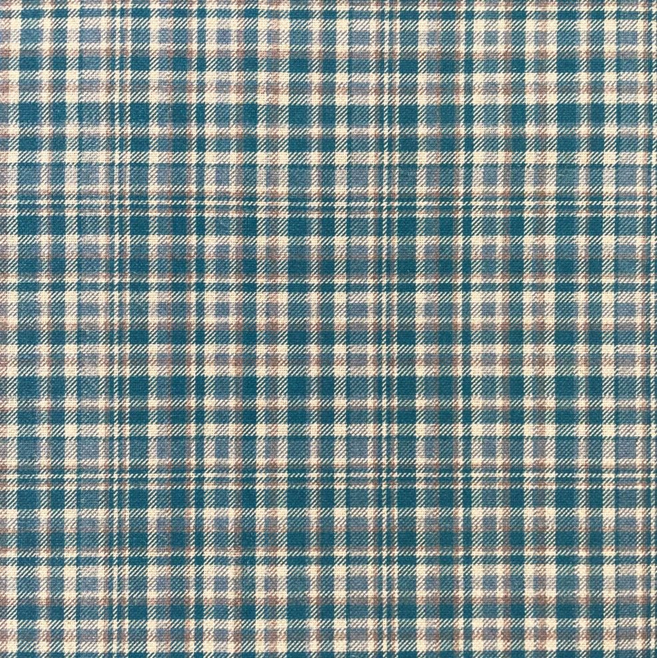 Chatham Glyn Highland Checks Ramsay Bluebell Fabric