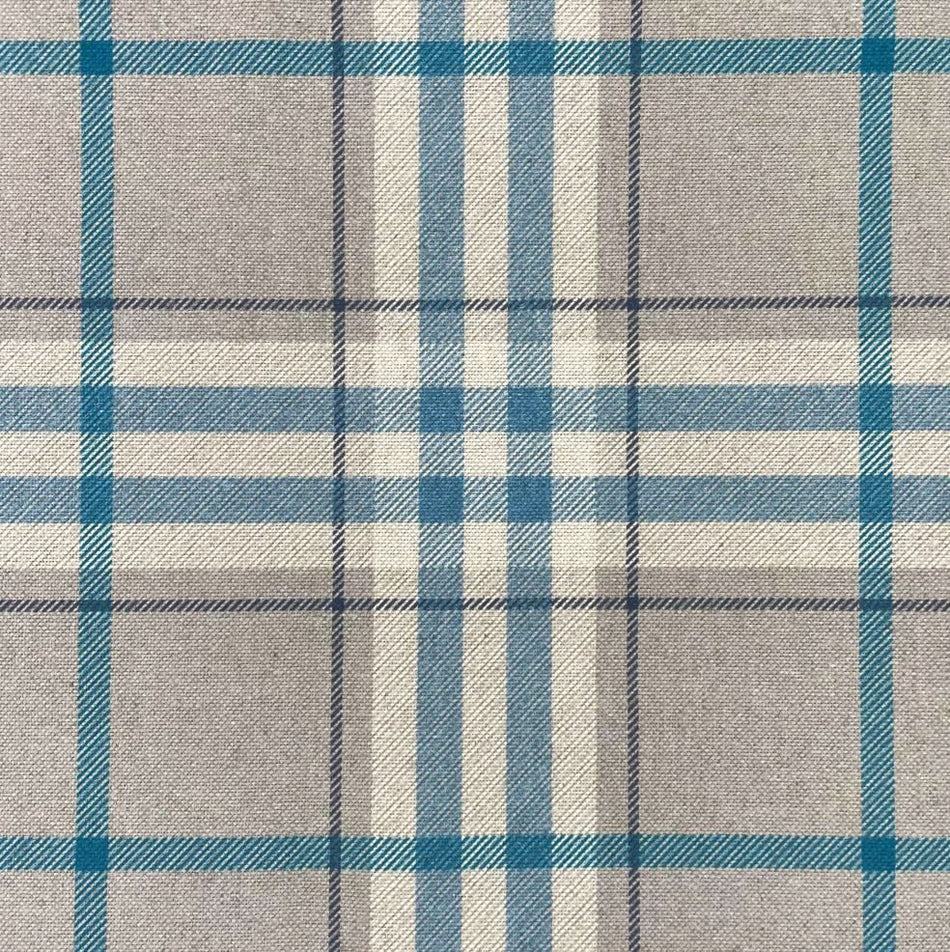Chatham Glyn Highland Checks Tavish Bluebell Fabric
