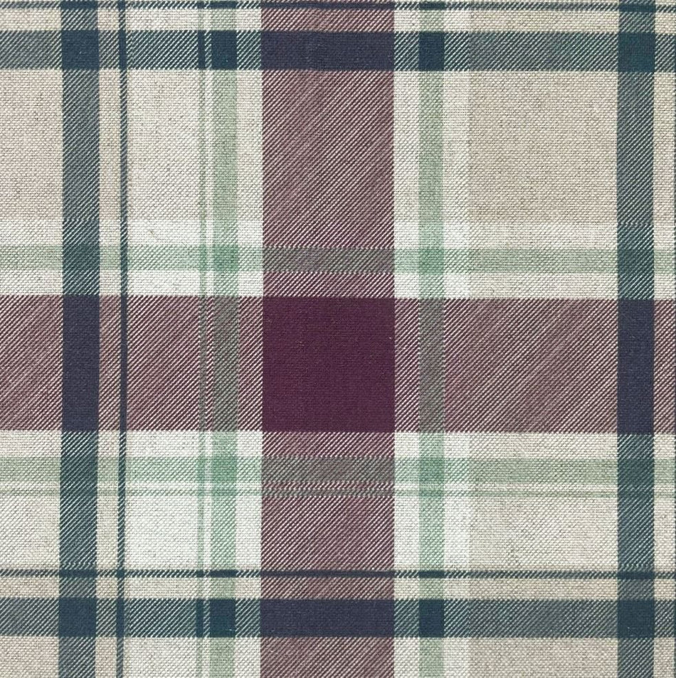 Chatham Glyn Highland Checks Murray Heather Fabric