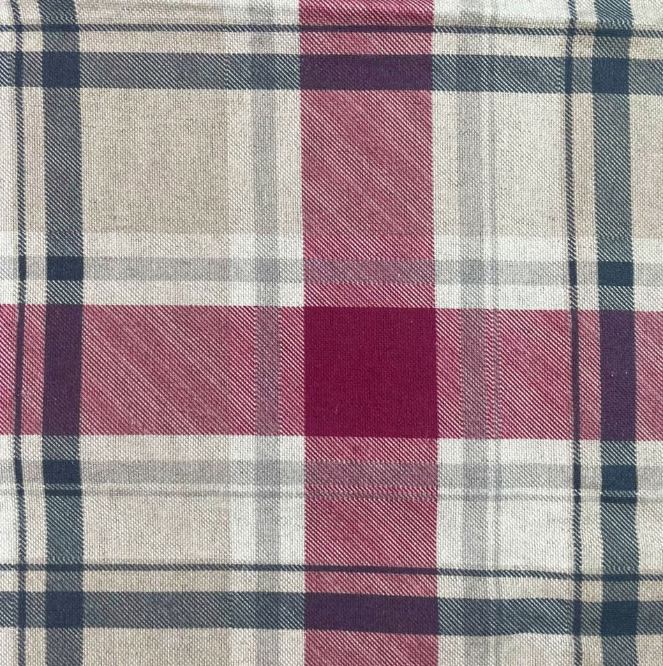 Chatham Glyn Highland Checks Murray Poppy Fabric