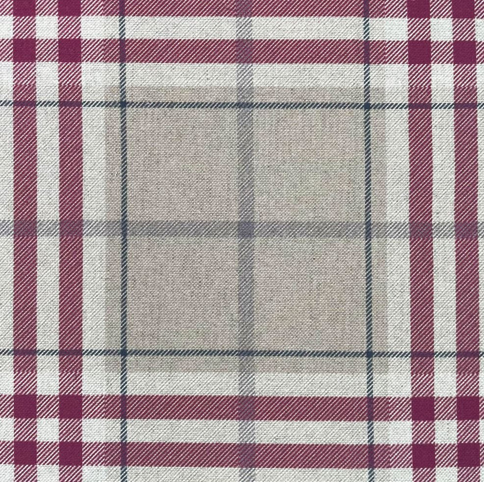 Chatham Glyn Highland Checks Tavish Poppy Fabric