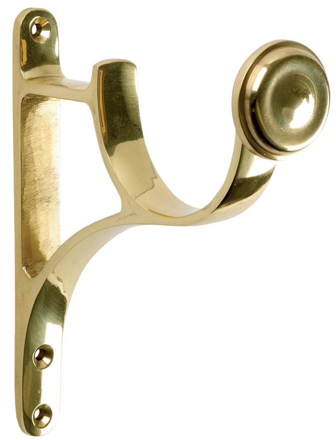 Hallis Eden 35mm and 45mm Metal End Bracket Brass