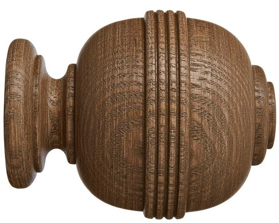 Hallis Eden 35mm and 45mm Finial only Ridged Ball Sisal