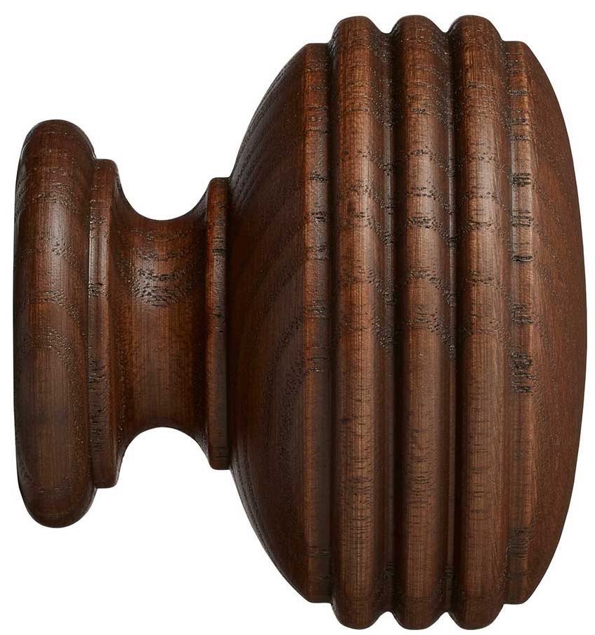 Hallis Eden 35mm and 45mm Finial only Ellipse Cocoa