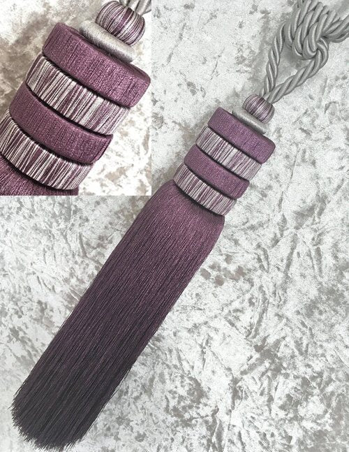 Copper Fox Horizon Rope Curtain Tieback Grape