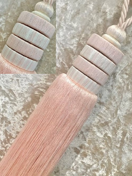 Copper Fox Horizon Rope Curtain Tieback Blush