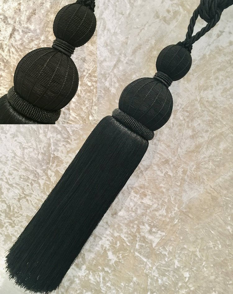 Copper Fox Imperial Rope Curtain Tieback Ebony