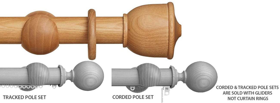 Hallis Eden 45mm Corded/Tracked Pole Natural Urn