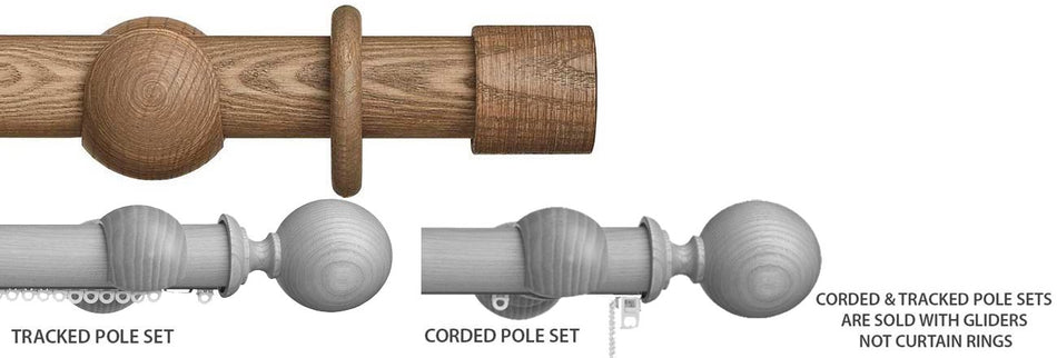 Hallis Eden 45mm Corded/Tracked Pole Sisal End Cap