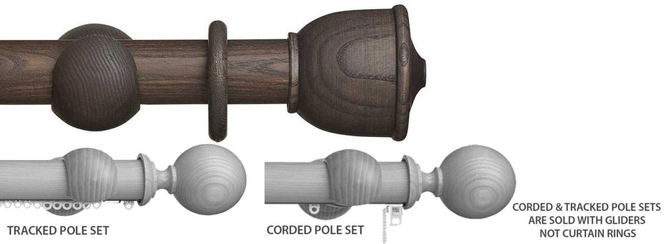 Hallis Eden 45mm Corded/Tracked Pole Umber Urn