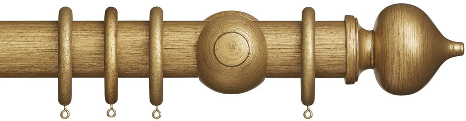 Museum 55mm Antique Gilt Pole Florence Finial