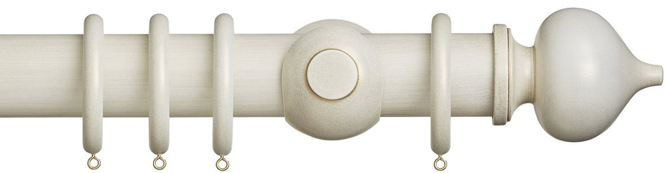 Museum 55mm Cream Gold Pole Florence Finial