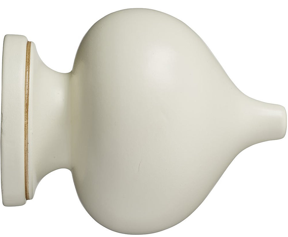 Museum 35mm 45mm & 55mm Finial only Florence Antique White