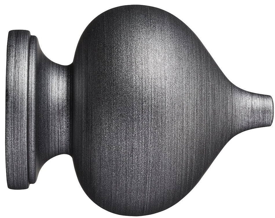 Museum 35mm 45mm & 55mm Finial only Florence Satin Pewter