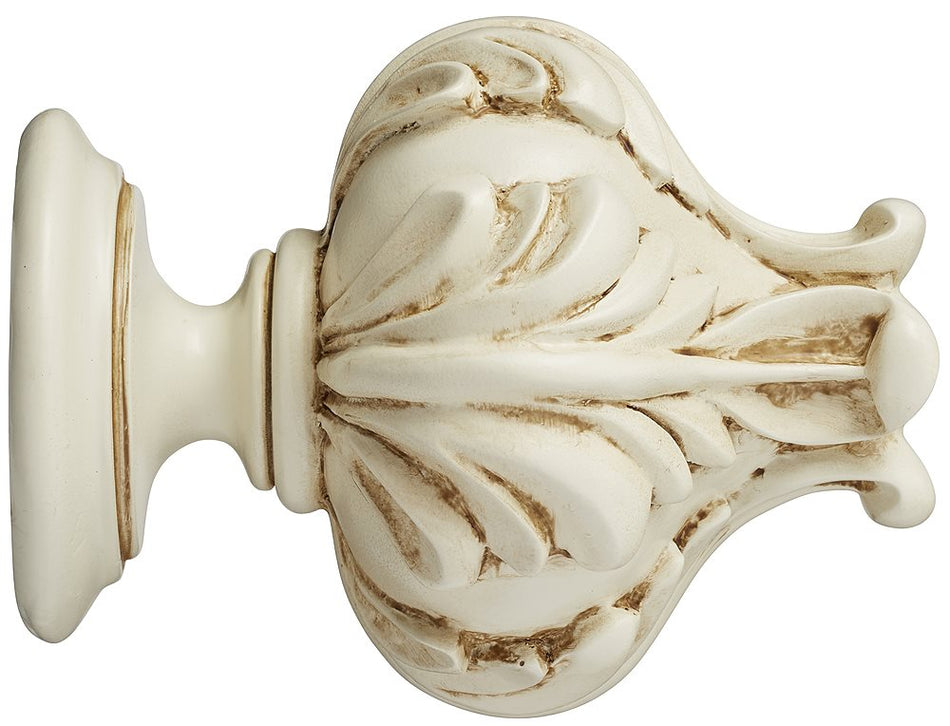 Museum 35mm 45mm & 55mm Finial only Vienna Antique White