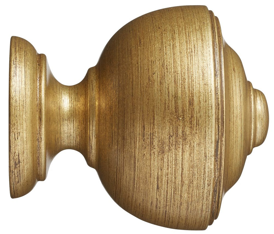 Museum 35mm 45mm & 55mm Finial only Asher Antique Gilt