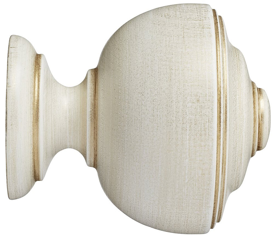 Museum 35mm 45mm & 55mm Finial only Asher Cream Gold