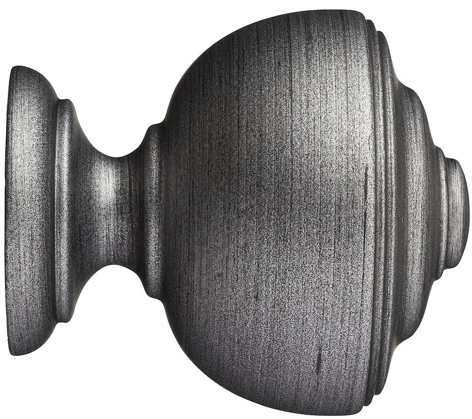 Museum 35mm 45mm & 55mm Finial only Asher Satin Pewter