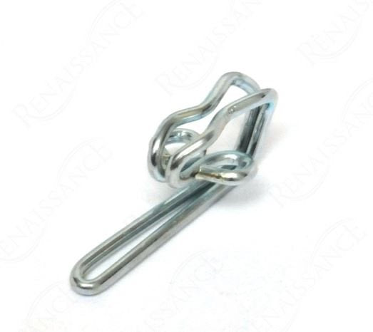 Renaissance Metal Curtain Hooks, Chrome